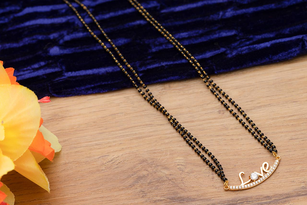 Love Letter Pattern Mangalsutra