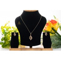 Elegant Rose gold pendant set