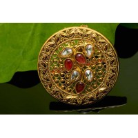 Kundan and Ruby  pattern Ring