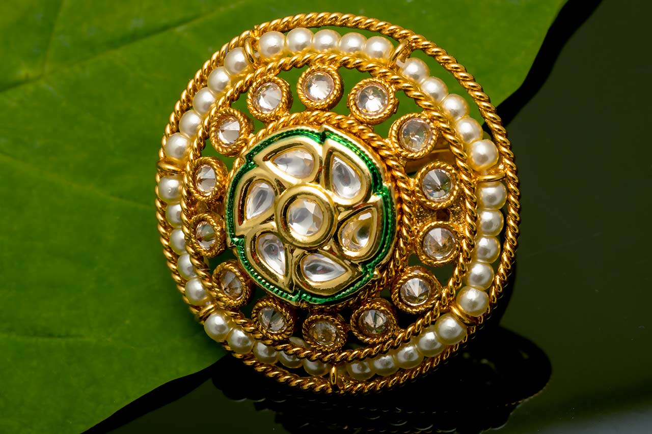 Latest Kundan Cocktail Ring