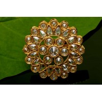 Kundan finish cocktail ring
