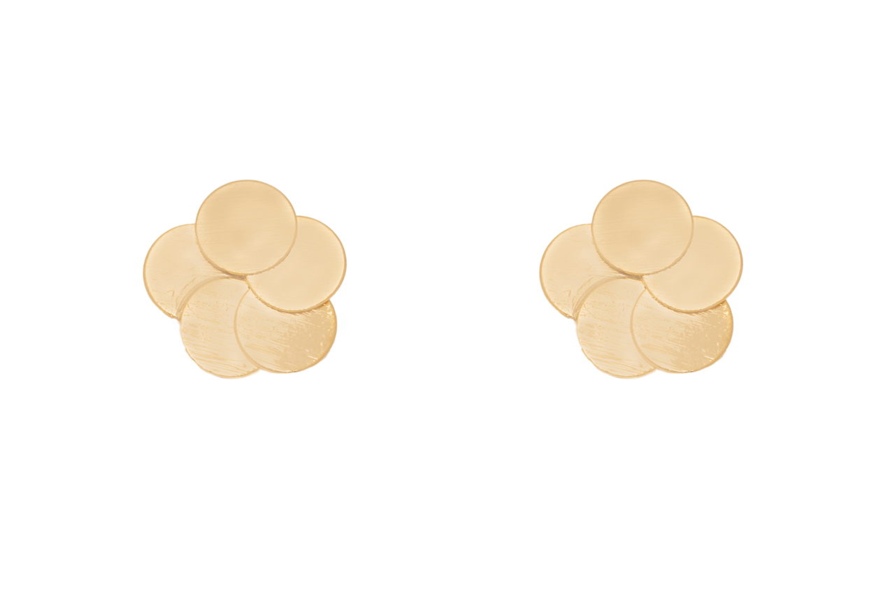 beautiful coin pattern studs