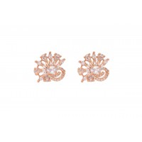 CZ Flower Flare studs