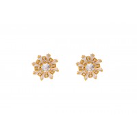 Cubic Zirconia wings studs