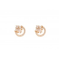 Designer Shiny Beige stone studs