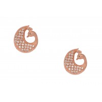 Peacock shape studs