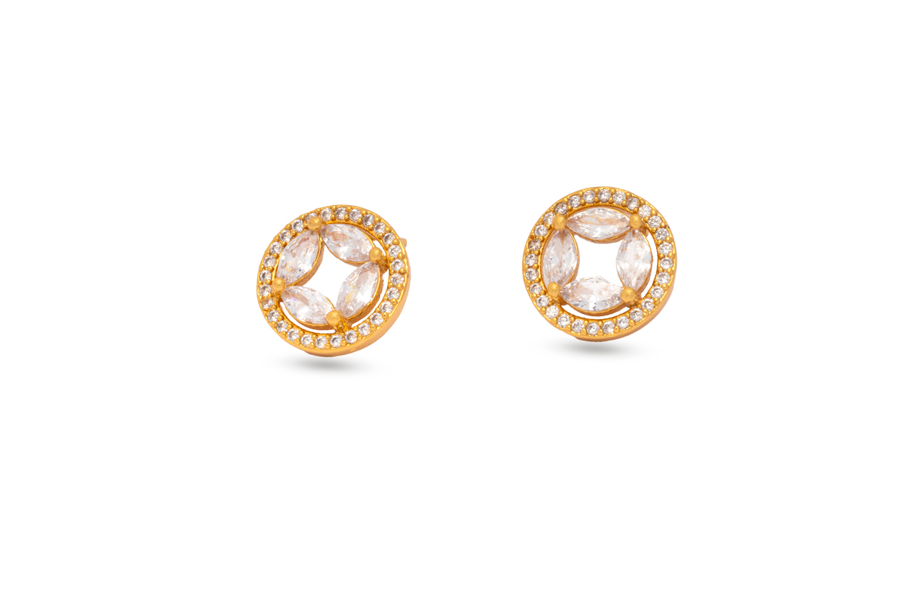 Rosegold Round Studs