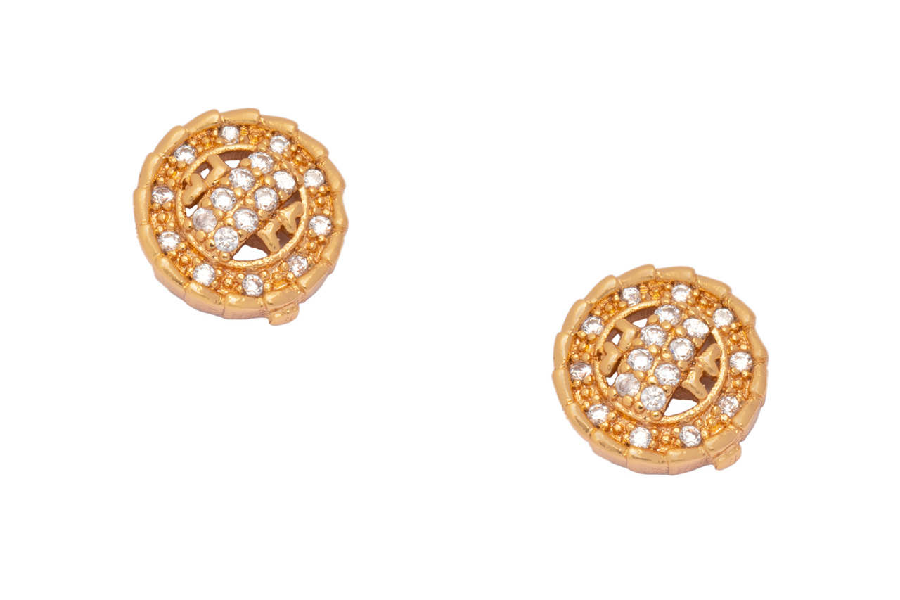 Round Golden AD Small Studs