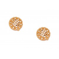 Round Golden AD Small Studs