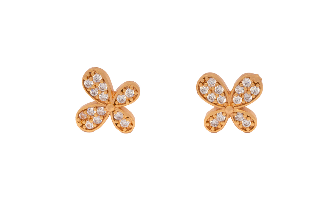 Sparkling butterfly small studs