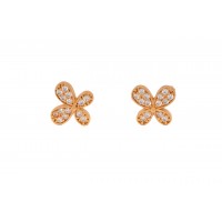 Sparkling butterfly small studs