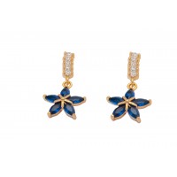 Blue Star Drop Earring