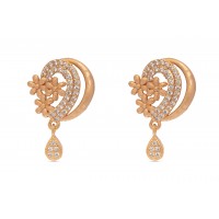 Golden plated studs with pattern 