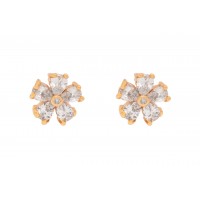 Embellished flower pattern Studs 