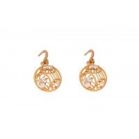 Unique Hoop Round Drop Earring
