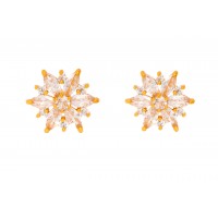 Sparkling flower Inspired studs