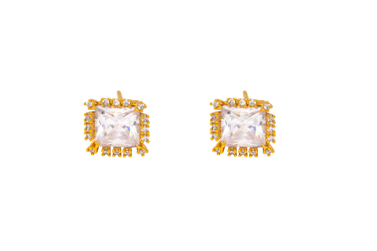 Rosegold Square Studs