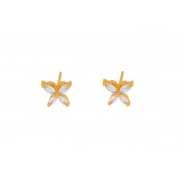 CZ butterfly Studs