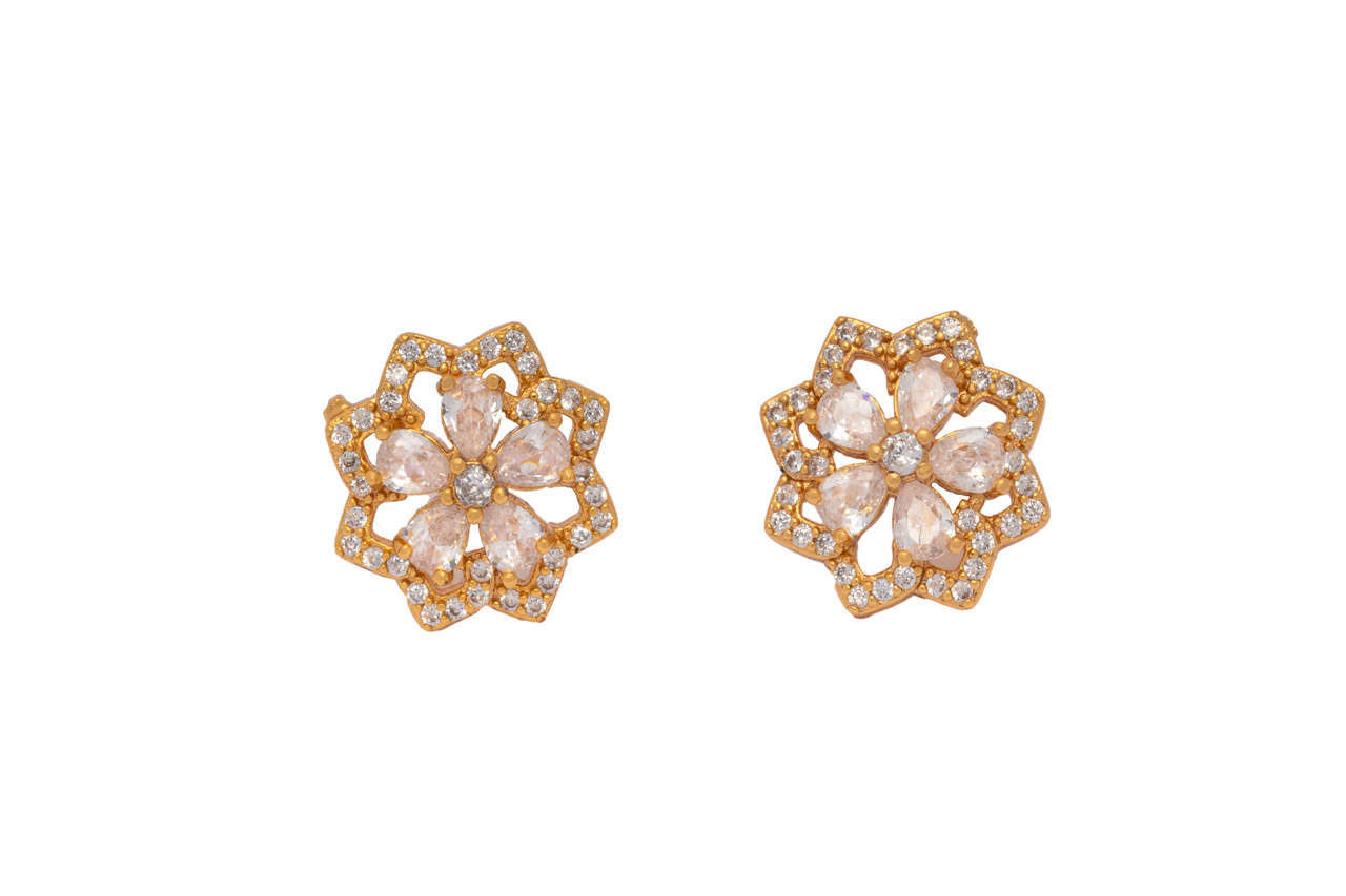 Sparkling Star Shape Studs