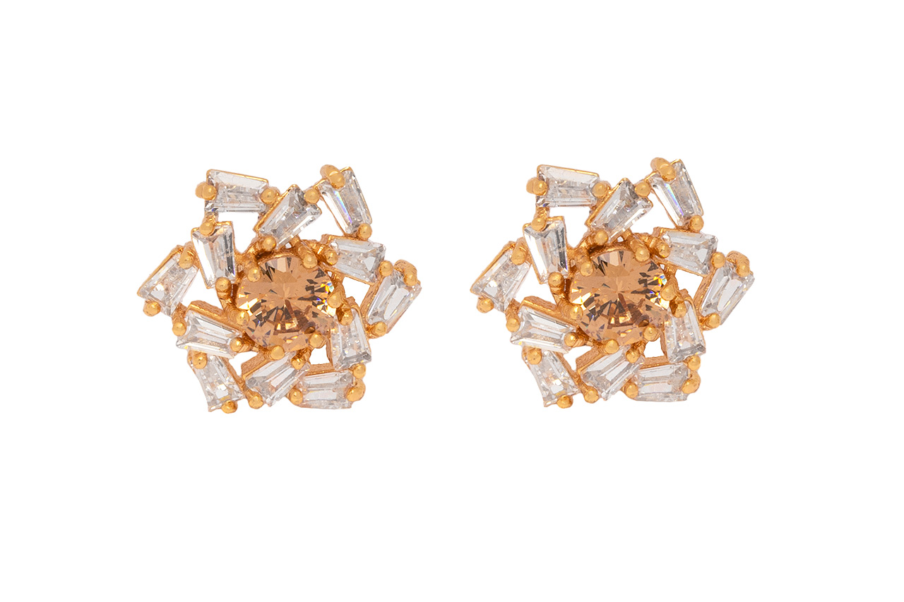 Star Shape Cubic Zirconia Studs