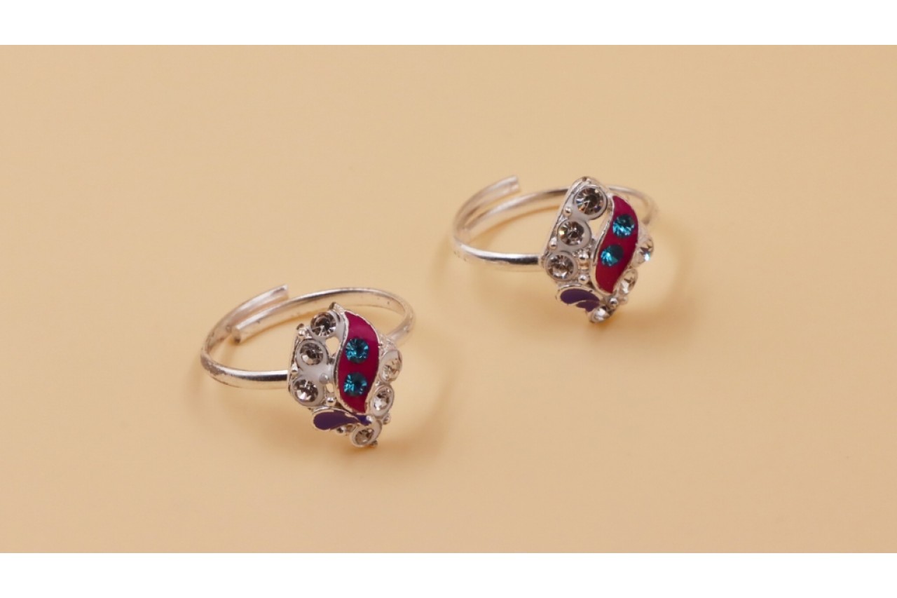 Multicolor Toe- Rings
