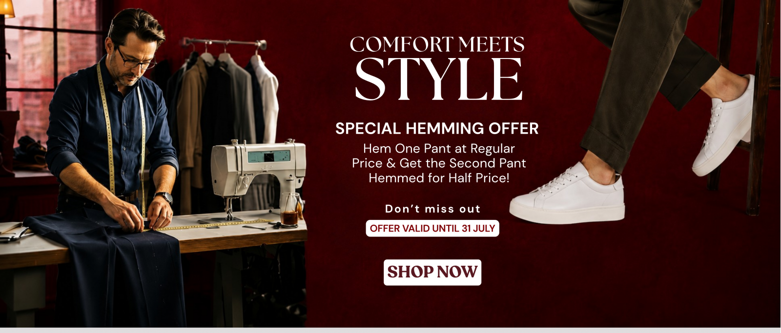 pents hemming offer